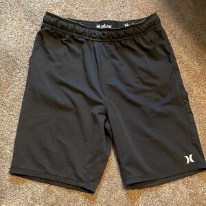Hurley Youth Boys Size XL 18 - 20 Black Athletic Shorts